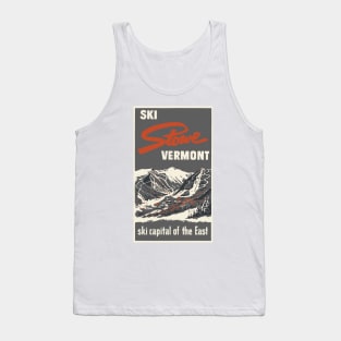 Stowe Vermont Vintage Ski Poster Tank Top